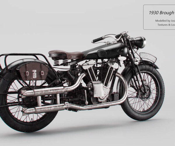 ArtStation - 1930 Brough Superior SS100 3D Model (for VFX Use Or Games ...