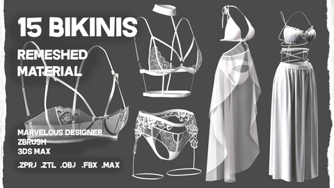 15 bikinis and underwears