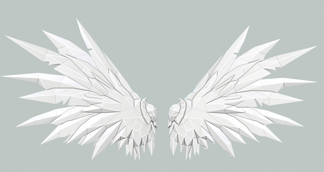 ArtStation - Futuristic Angel Wing | Game Assets