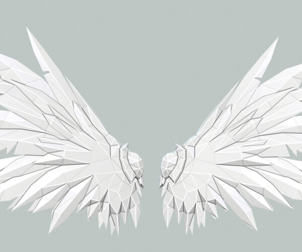 ArtStation - Futuristic Angel Wing | Game Assets
