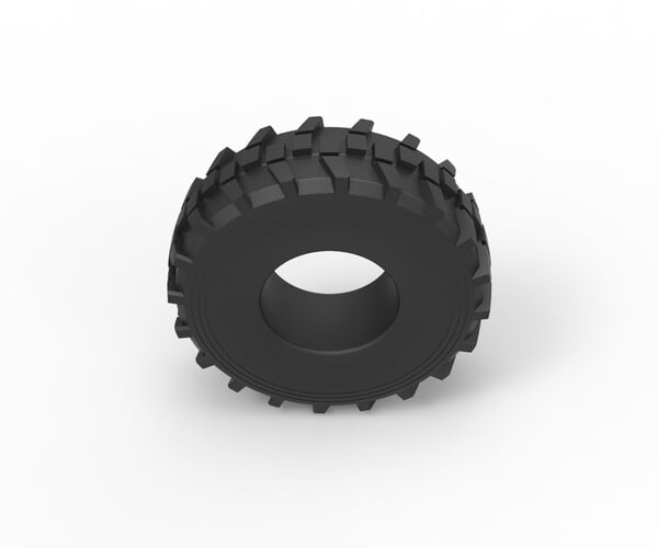 ArtStation - 3D printable Diecast military truck tire 8 Scale 1 to 25 ...