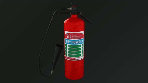 CO2 fire extinguisher 3D model 3D model