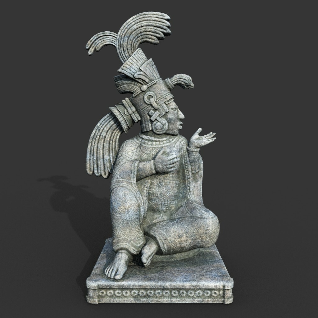 ArtStation - Low poly Mayan Inca Aztec Statue 220511 | Game Assets