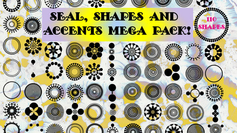 Seals, Circular Shapes and Accents Mega Pack FREE SAMPLE