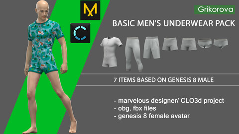 basic  man underwear pack