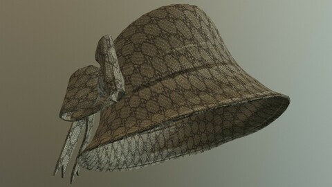 CLOCHE HAT GUCCI low-poly PBR