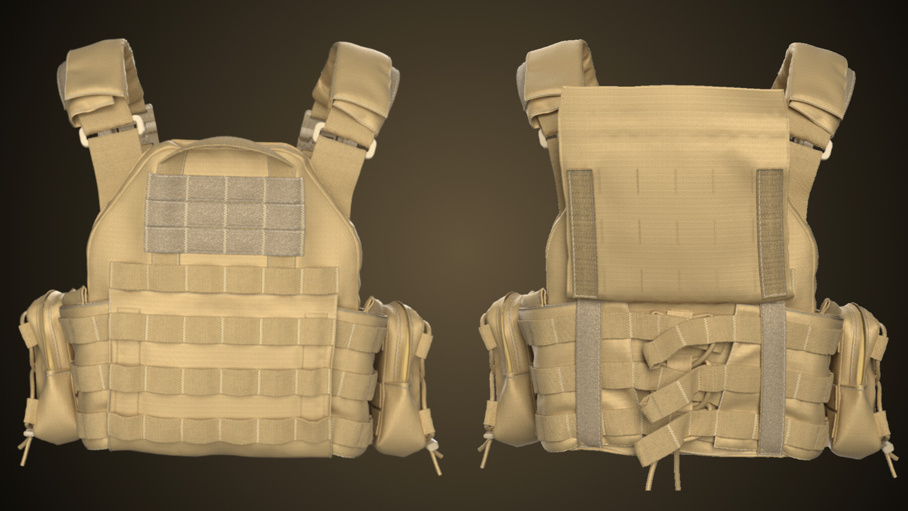 ArtStation - Marvelous Designer Bullet Proof Vest Study