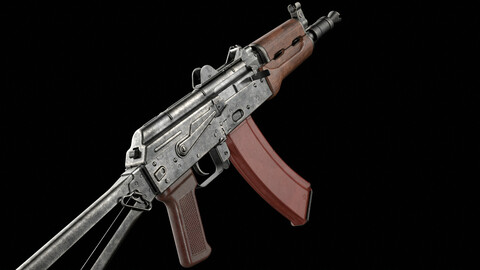AKS-74U AKS-74UN Kalashnikov Assault Carbine Rifle (Game Ready)