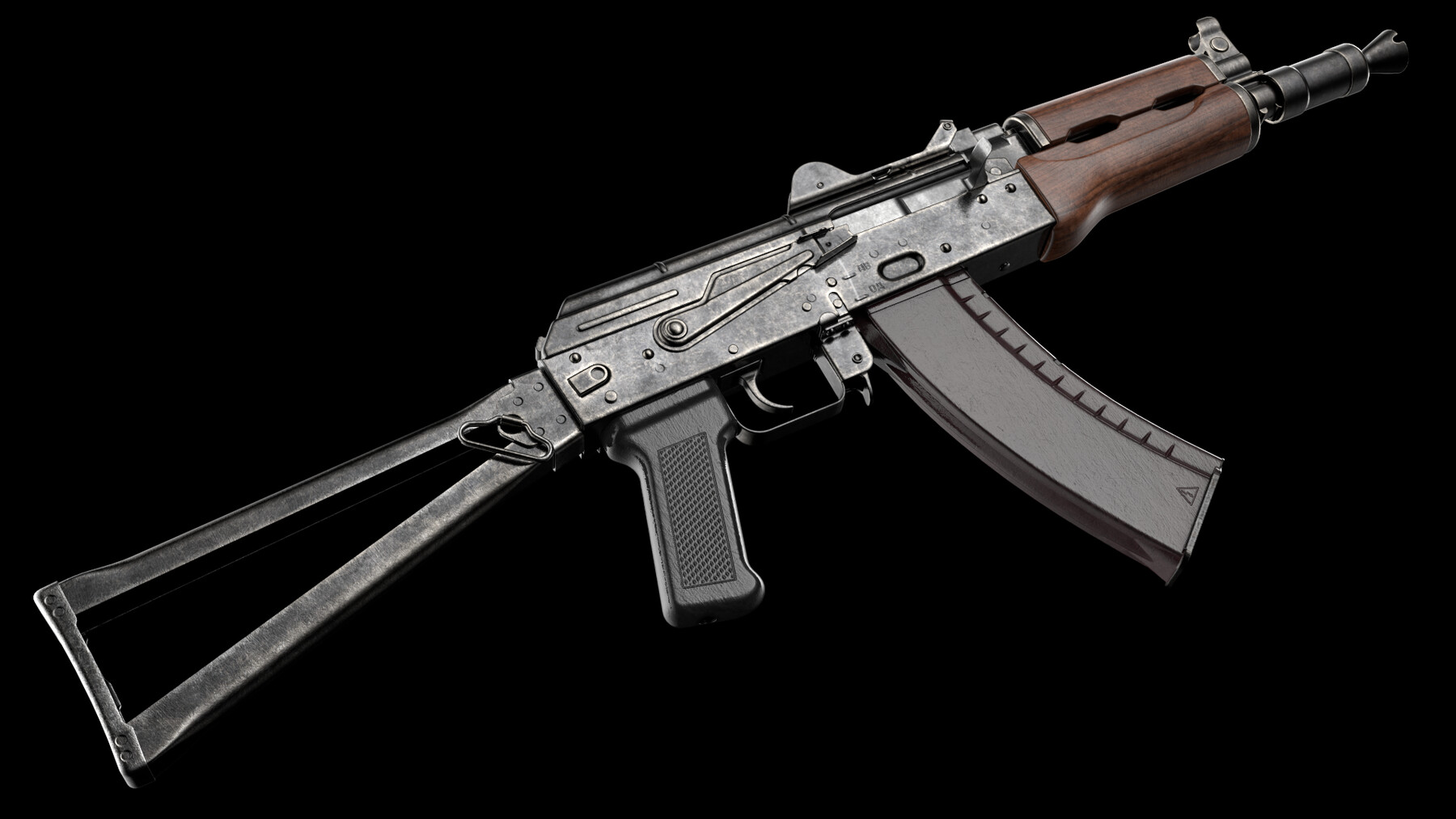 Artstation Aks 74u Aks 74un Kalashnikov Assault Carbine Rifle Game