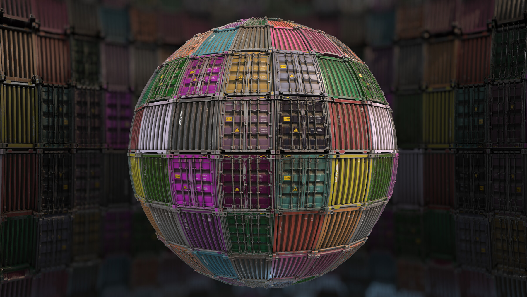 ArtStation Cargo Shipping Container Game Assets