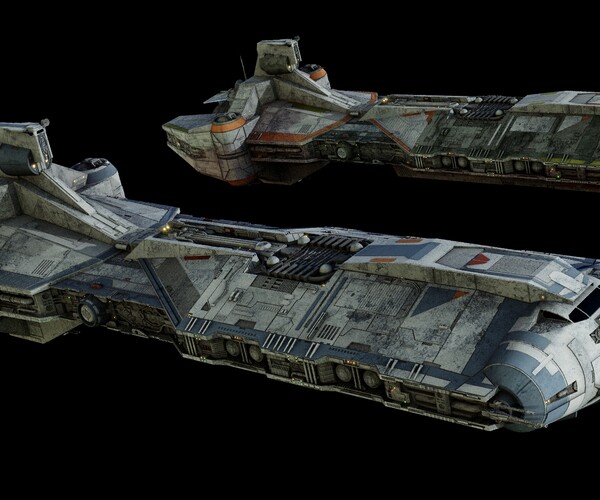 ArtStation - Rebel Command Ship «Blue Chief» and «Phoenix Home» - Star ...