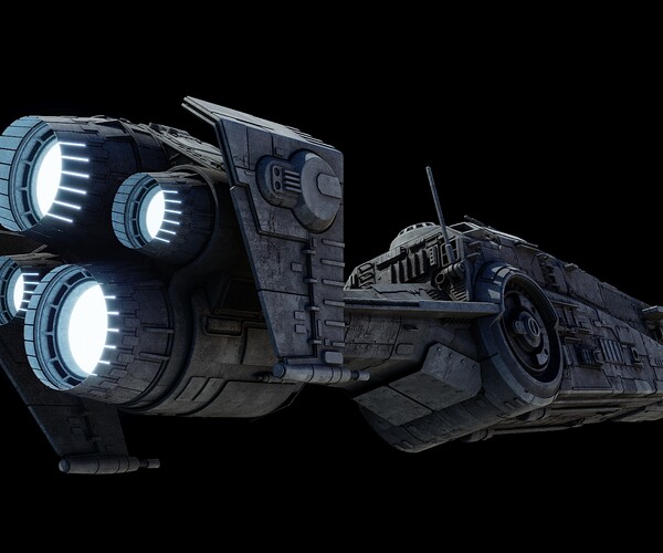 ArtStation - YV-337 light freighter - Star Wars | Resources