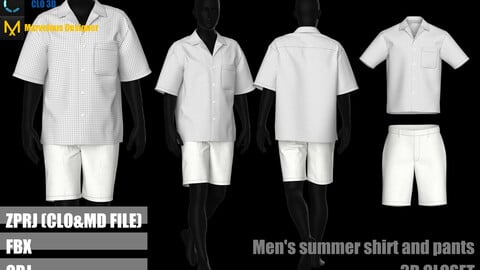Men's summer shirt and pants