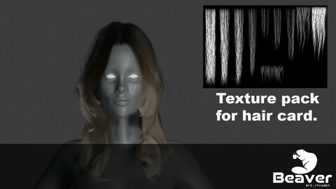 Texture pack for hair card