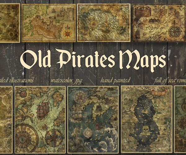 ArtStation - Old Pirate Maps | Artworks