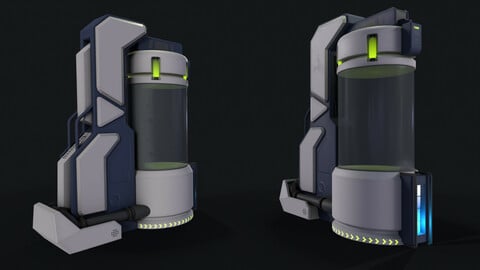 Stylized Sci-fi Container