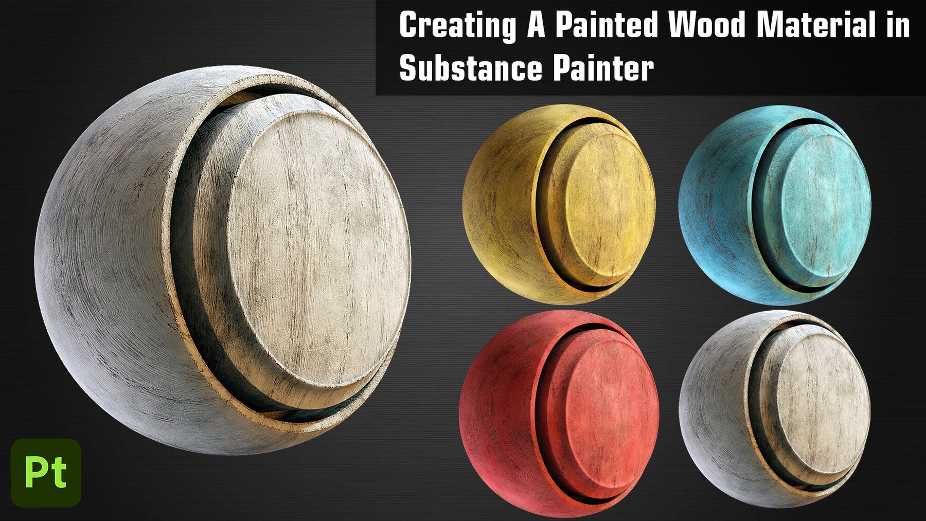 Creating a Painted Wood Material in Substance Painter[Artstation]