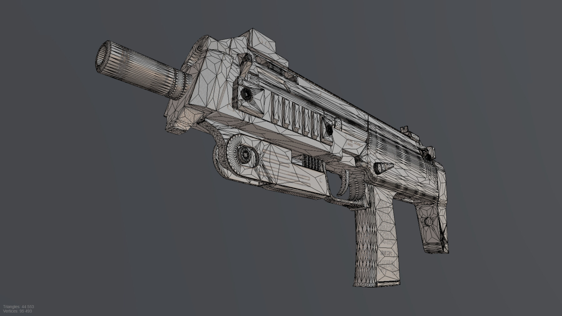 ArtStation - HK-MP7 GUN low-poly PBR | Game Assets
