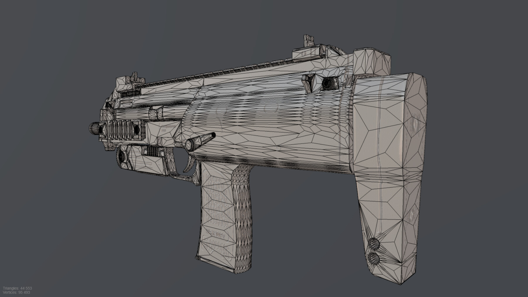 ArtStation - HK-MP7 GUN low-poly PBR | Game Assets
