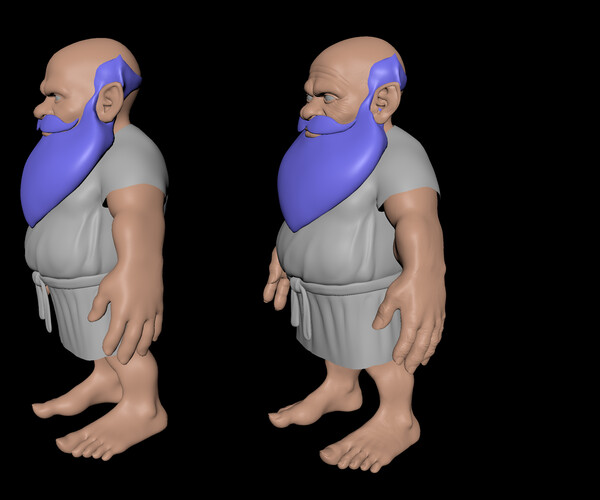 Artstation Dwarf Old Man Resources