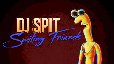 DJ Spit From Smiling Friends Rigged 3D Model