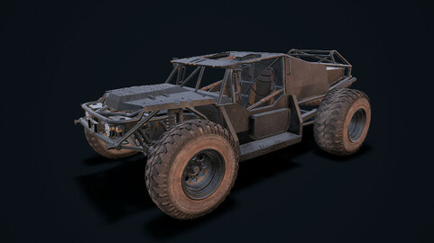 MUTE Cactus Jeep Progress  Ready for animation