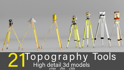 21 Topography tools- High detail 3d models