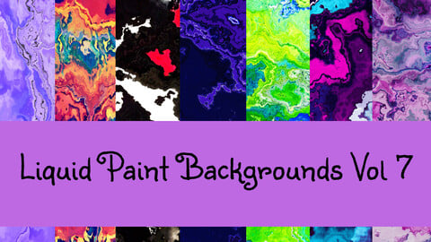 Liquid Paint Backgrounds vol 7