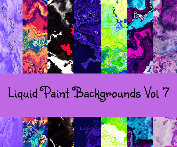 ArtStation - Liquid Paint Backgrounds vol 7 | Artworks