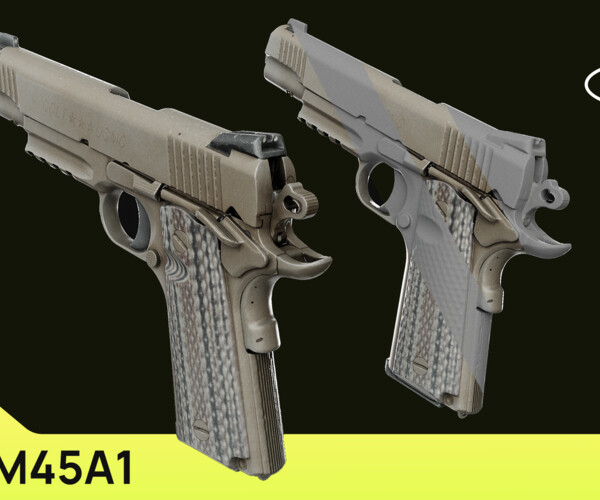 ArtStation Tokyo Marui M45A1 Photogrammetry Resources