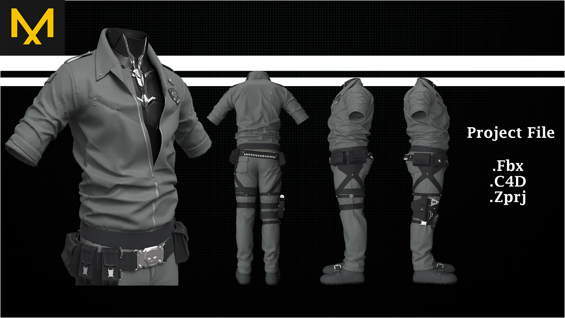 ArtStation - Police Uniform ( commercial use ) | Game Assets