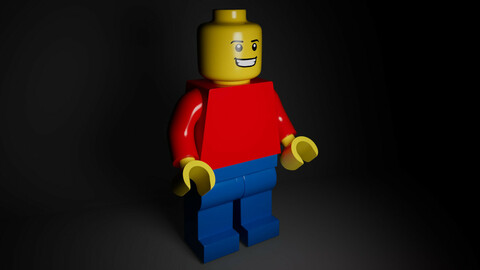 Lego minifigure 3D model