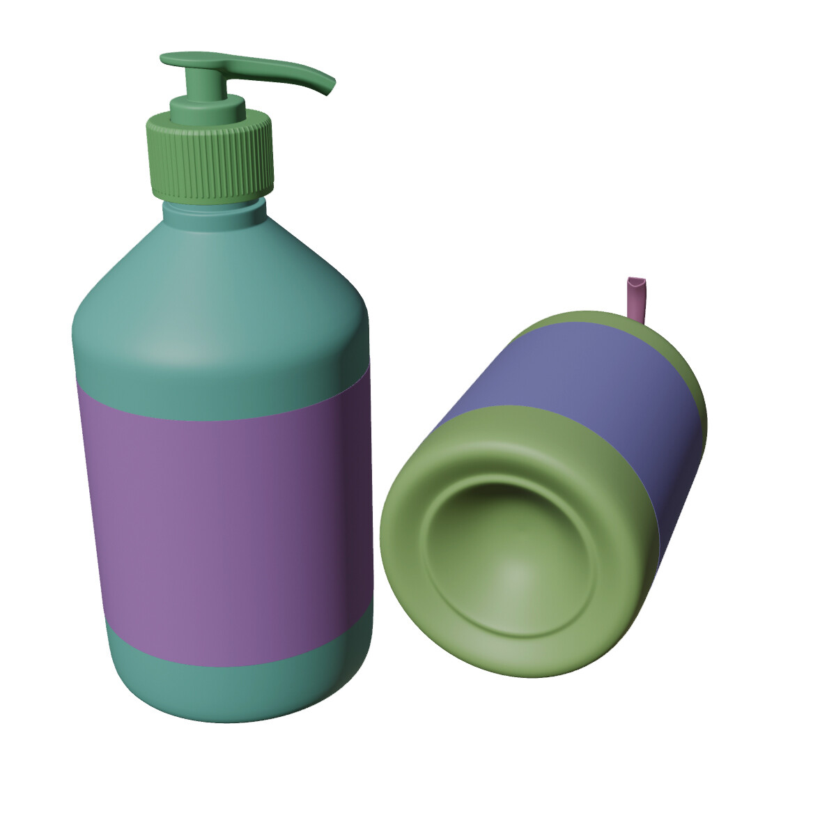 ArtStation push pump bottle Resources