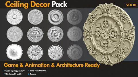 Classic Ceiling Medallion Pack