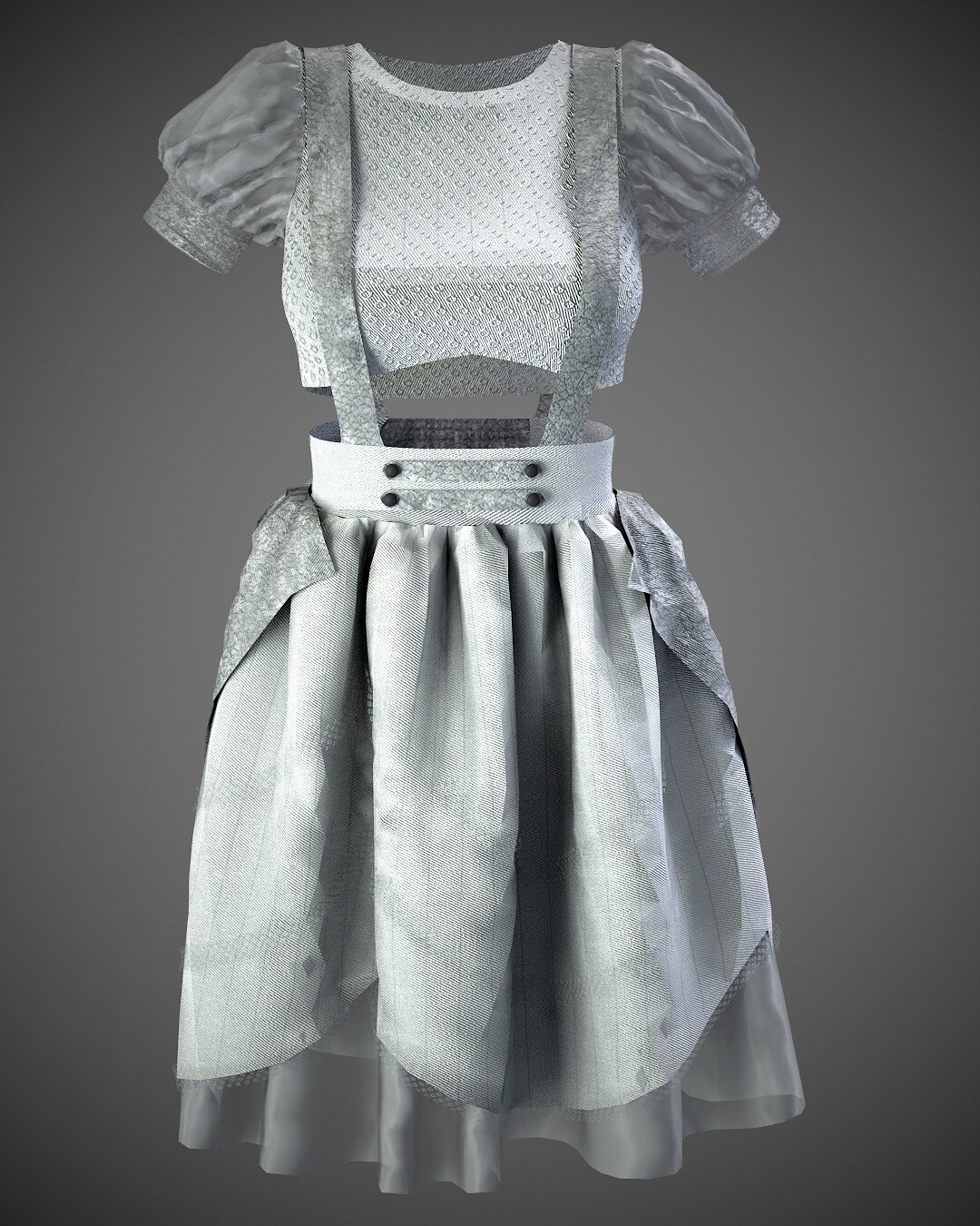 ArtStation - 3 Female dresses, low Poly Model (Game Ready)-VOL 02 ...