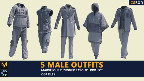Male outfits / Clo3d / Marvelous Designer