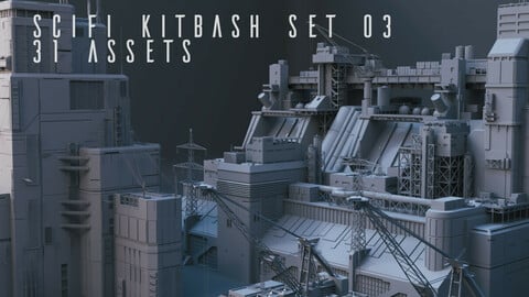 Scifi Kitbash Set 03