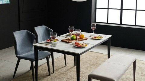 Fancy 12T Tong Ceramic Nordic Dining Table