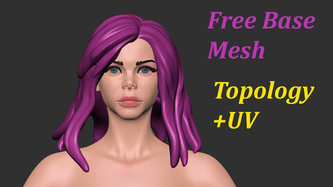 Free Base Mesh Stylized Female