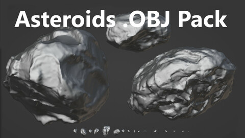 Asteroids .OBJ Pack