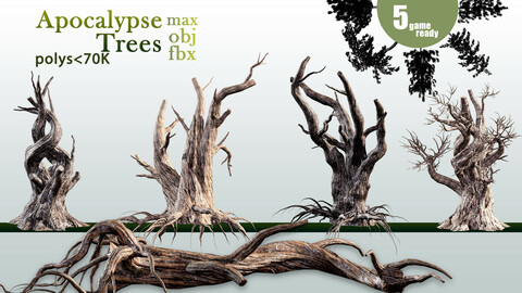 5 Apocalypse Trees (scary desert)