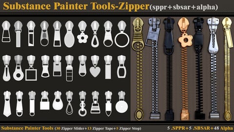 Substance Painter Tools-Zipper (sppr-sbsar-alpha)