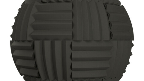 AcousticFoam PBR Seamless Texture PNG And JPG 2K Size
