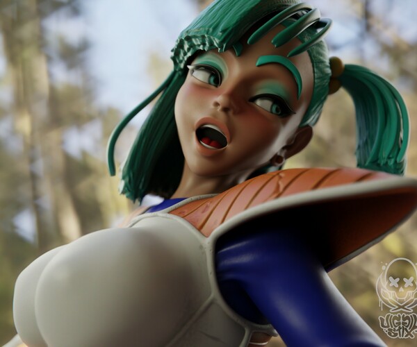 Artstation Bulma In Saiyan Armor Resources 