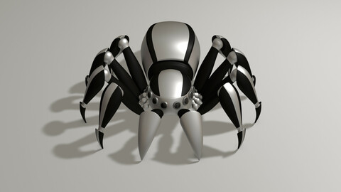 Spider Bot Sci-Fi 3D Model