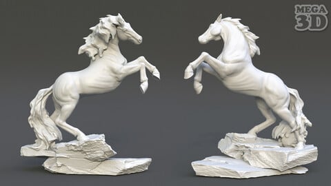 Horse Statue 220527 3D print model