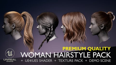Real-time Women Hairstyles - Standard Pack