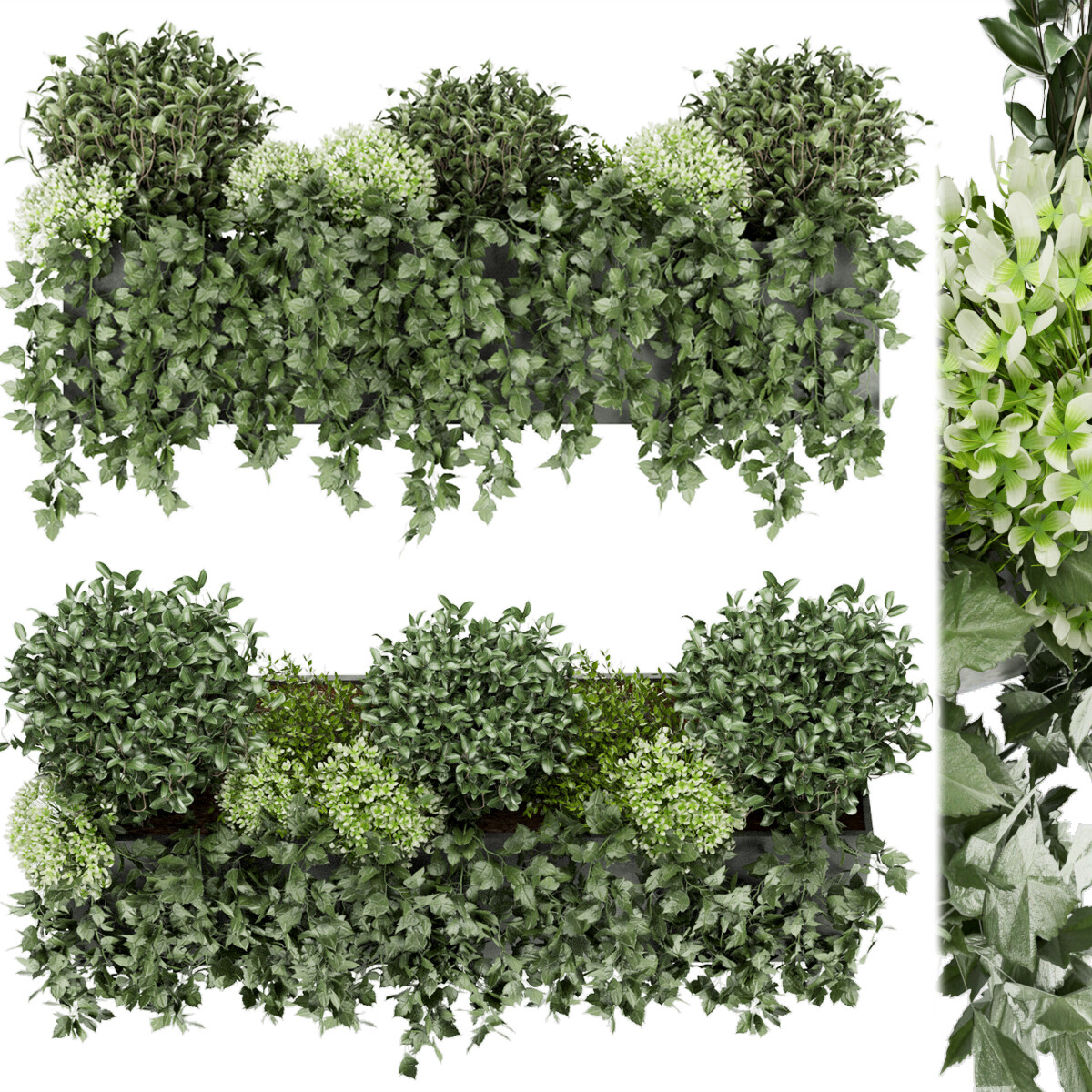 Paradiseee. Модель травы 3д Макс. Ivy Bushes.