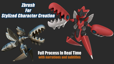 Zbrush for stylized character creation from a simple sphere