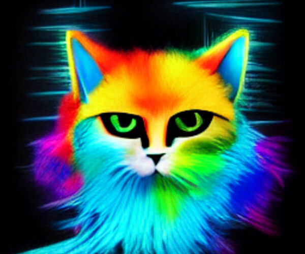 Artstation - Rainbow Cat 6500 Png 